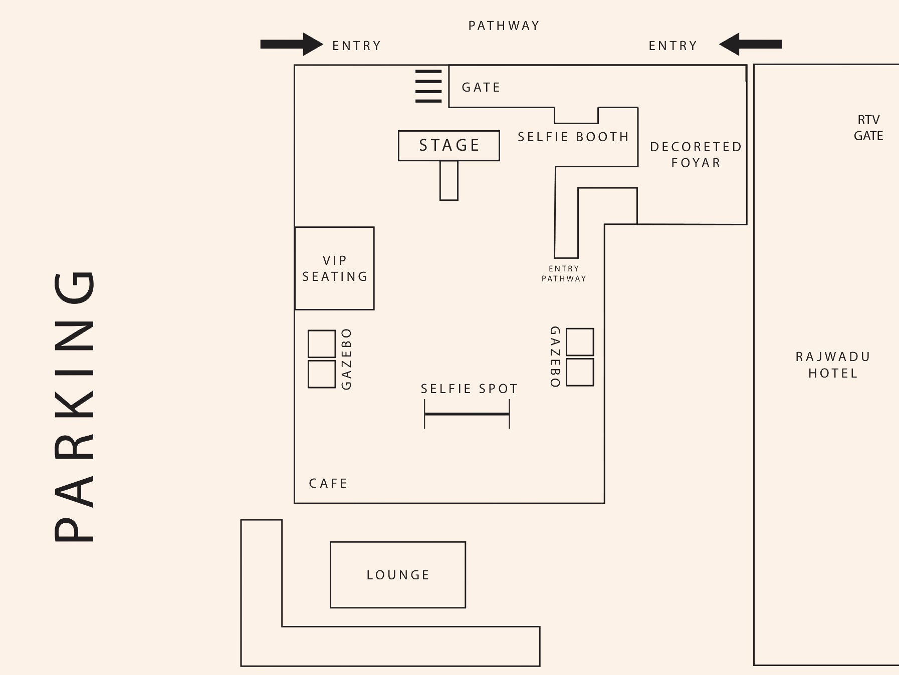 Mayam Ratri arena floor plan